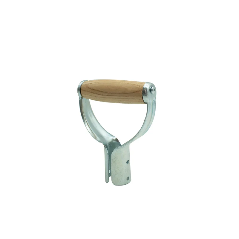 D-Griff aus Eisen und Holz | Ersatzteil für Schaufeln oder Spaten | passend für Stiele mit DM 3 bis 4 cm | Made in Austria