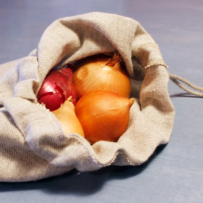 Brotbeutel | aus Natur Bäckerleinen | mit Baumwollkordel | in verschiedenen Größen | Handarbeit aus Österreich