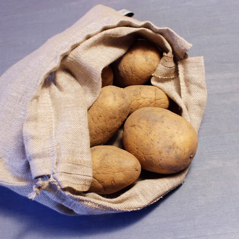 Brotbeutel | aus Natur Bäckerleinen | mit Baumwollkordel | in verschiedenen Größen | Handarbeit aus Österreich
