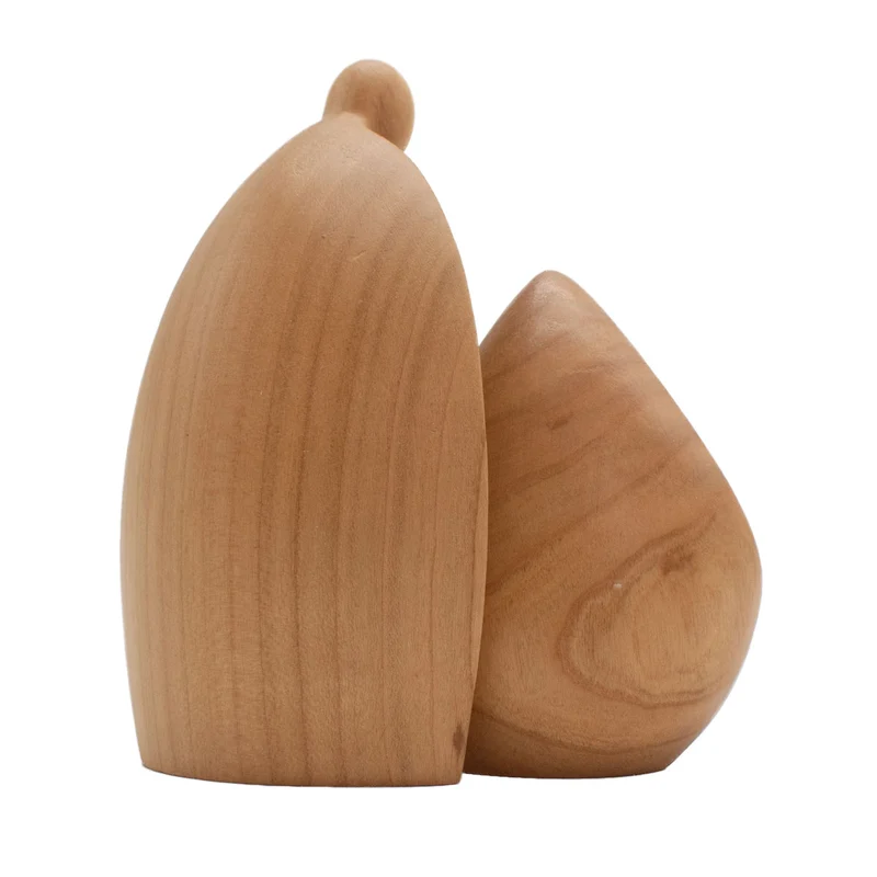 Figurenset oder Krippenfiguren-Set ‘Familie’ | 2-teilig | in verschiedenen Holzarten und Größen | Made in Südtirol