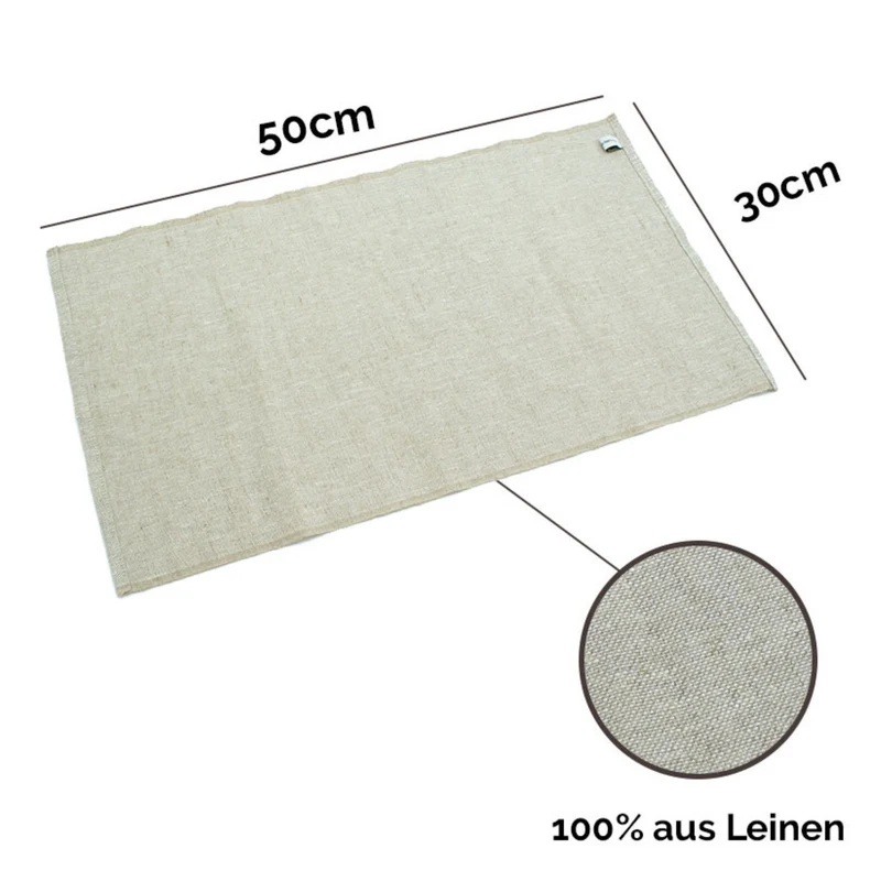 Brotkasten mit Klappe | inkl. Zirbenholz-Gitter & Bäckerleinen | 45 x 16 x 25 cm | 100% Zirbenholz | Echtes Handwerk