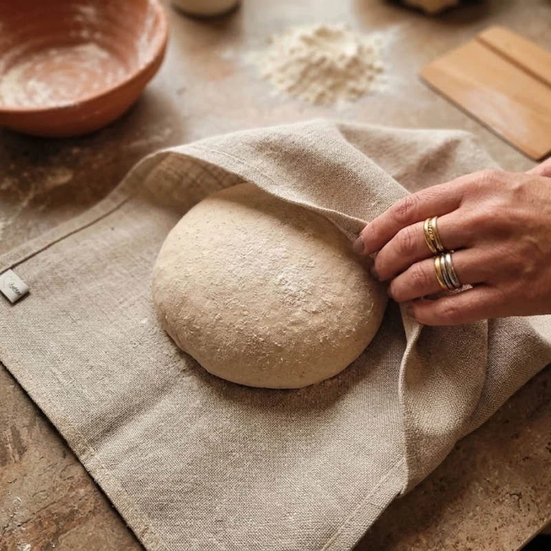 Brotkasten mit Klappe | inkl. Zirbenholz-Gitter & Bäckerleinen | 45 x 16 x 25 cm | 100% Zirbenholz | Echtes Handwerk