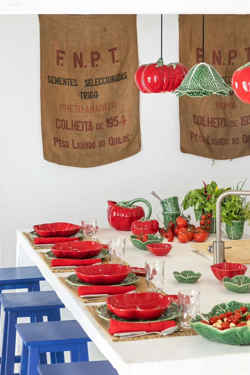 Bordallo Pinheiro Tomate Set 2 Ciotole Pomodoro, 25 cm