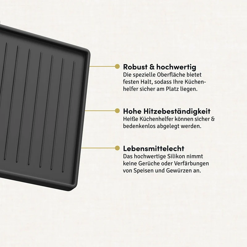 Praktische Ablage für drei Küchenhelfer