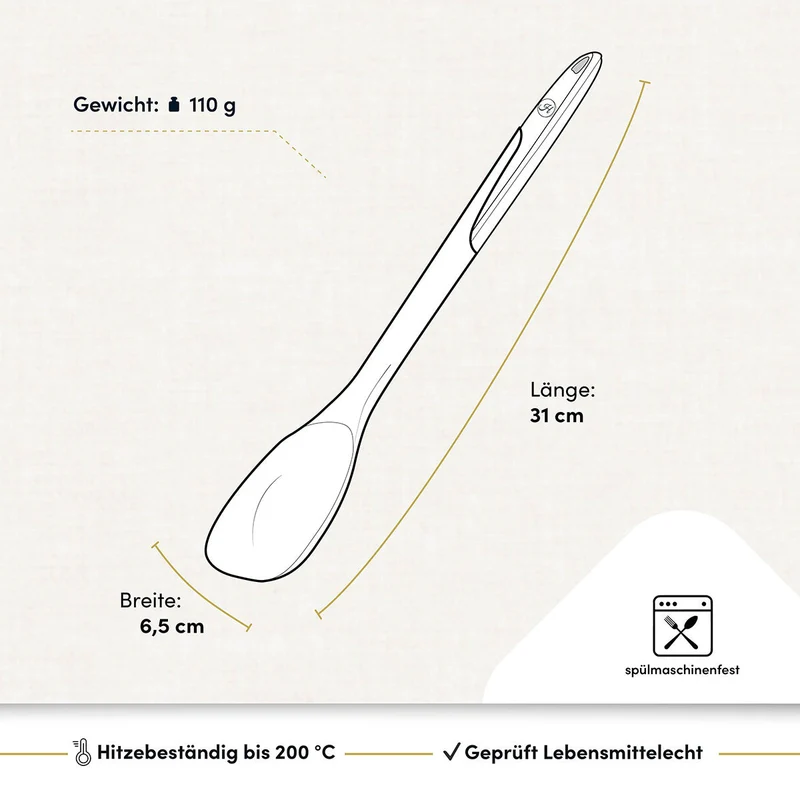 Servierlöffel mit robustem Edelstahlkern