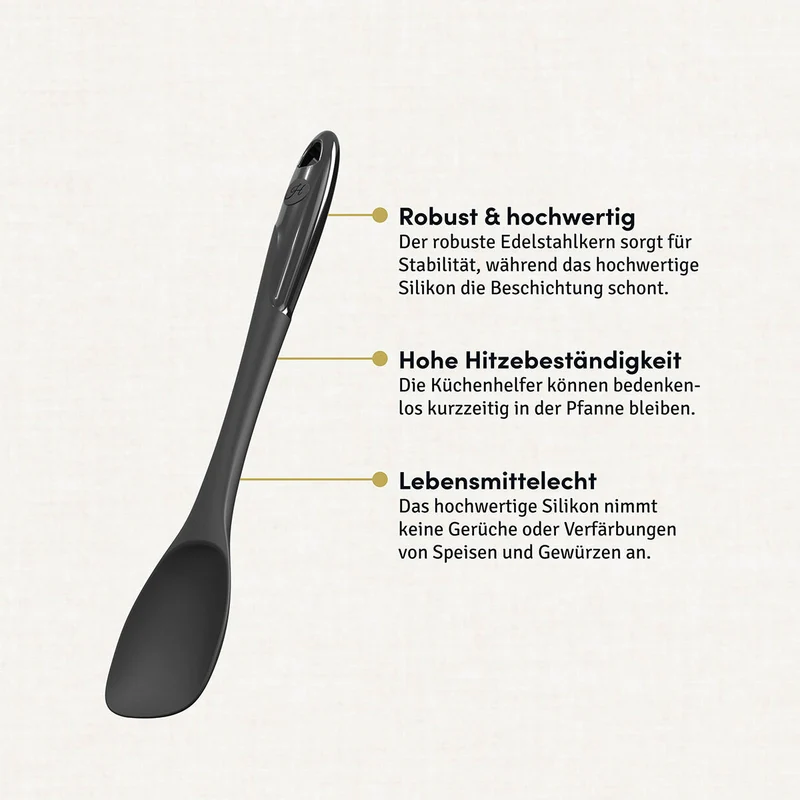 Servierlöffel mit robustem Edelstahlkern