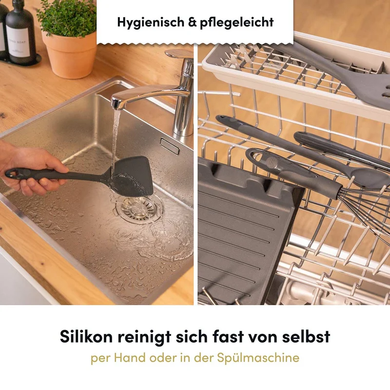 Pfannenschaufel mit robusten Edelstahlkern