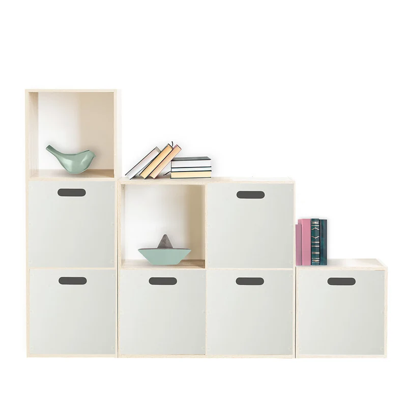 Weiße Aufbewahrungsbox Holz 31 x 31 x 31 cm Five®