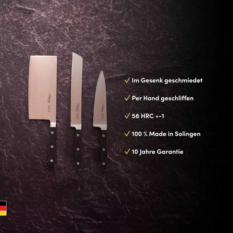Chefmesser 16 cm, handgeschmiedet in Solingen