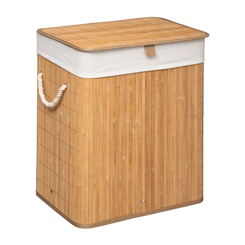 Wäschekorb aus Bambus mit Griffen 60 Liter Five®