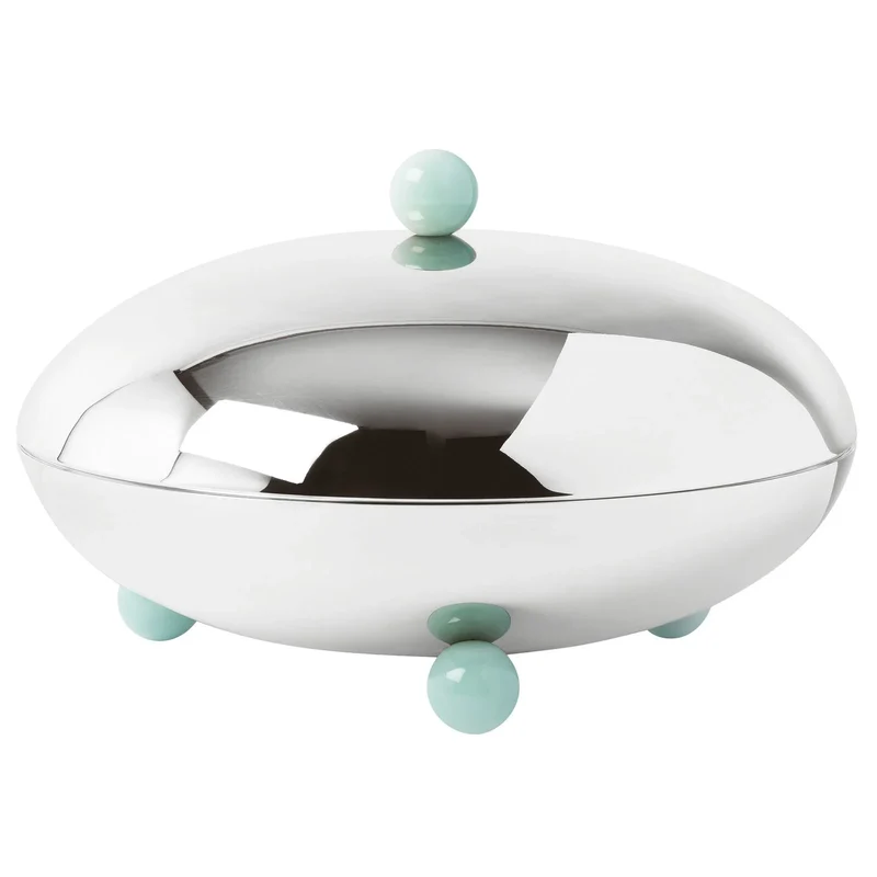 Sambonet Penelope Centrotavola con Coperchio in Acciaio Inox, diametro 26 cm