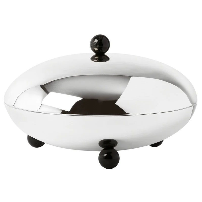Sambonet Penelope Centrotavola con Coperchio in Acciaio Inox, diametro 26 cm