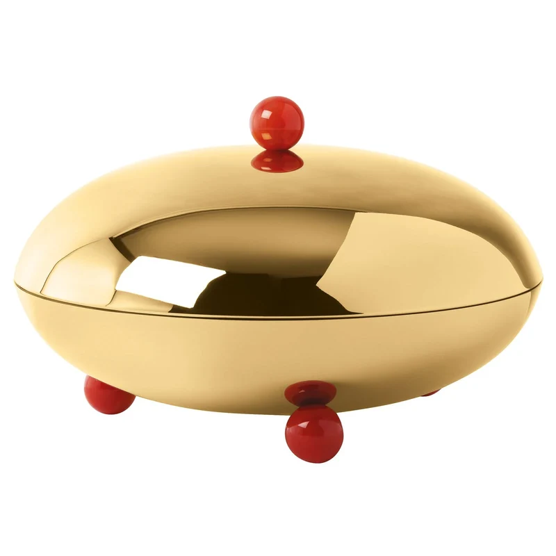 Sambonet Penelope Centrotavola con Coperchio in Acciaio Inox, diametro 26 cm