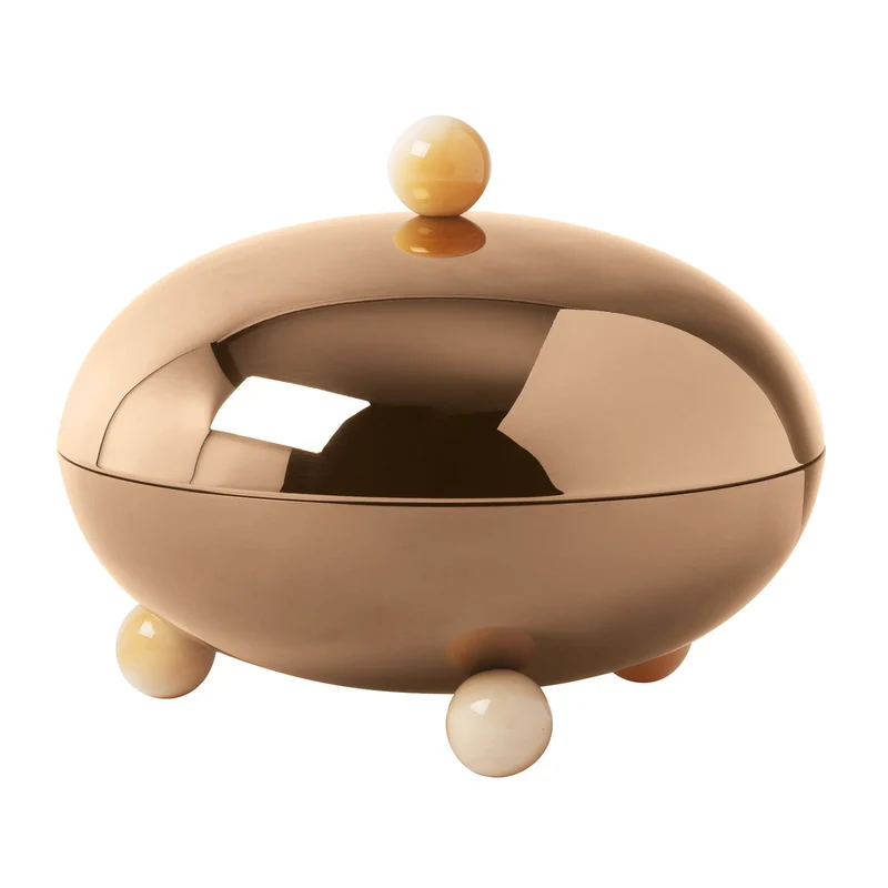 Sambonet Penelope Centrotavola con Coperchio in Acciaio Inox, diametro 20,5 cm