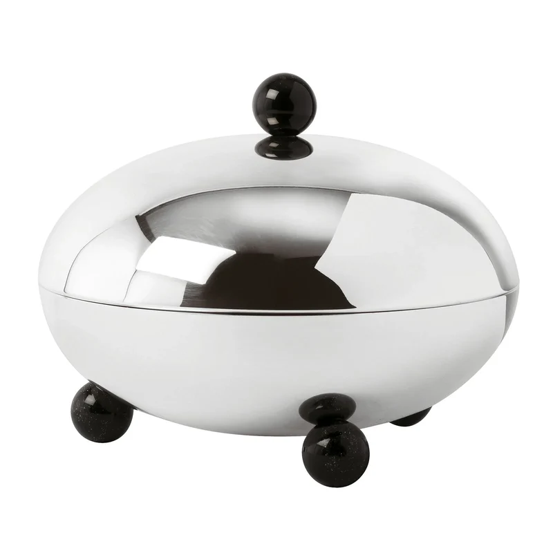 Sambonet Penelope Centrotavola con Coperchio in Acciaio Inox, diametro 20,5 cm
