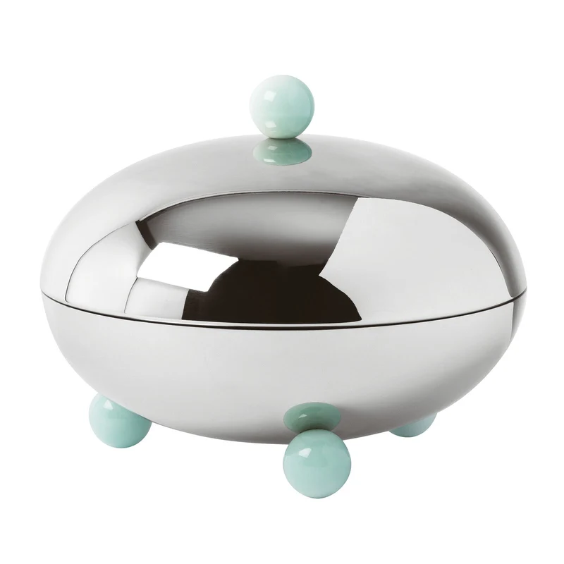 Sambonet Penelope Centrotavola con Coperchio in Acciaio Inox, diametro 20,5 cm