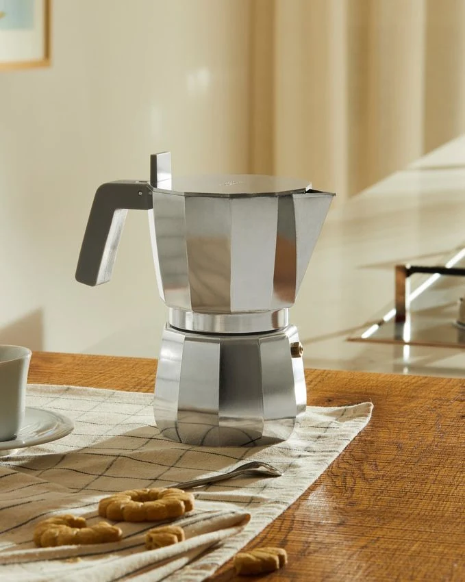 Espressokocher 3 Tassen grau