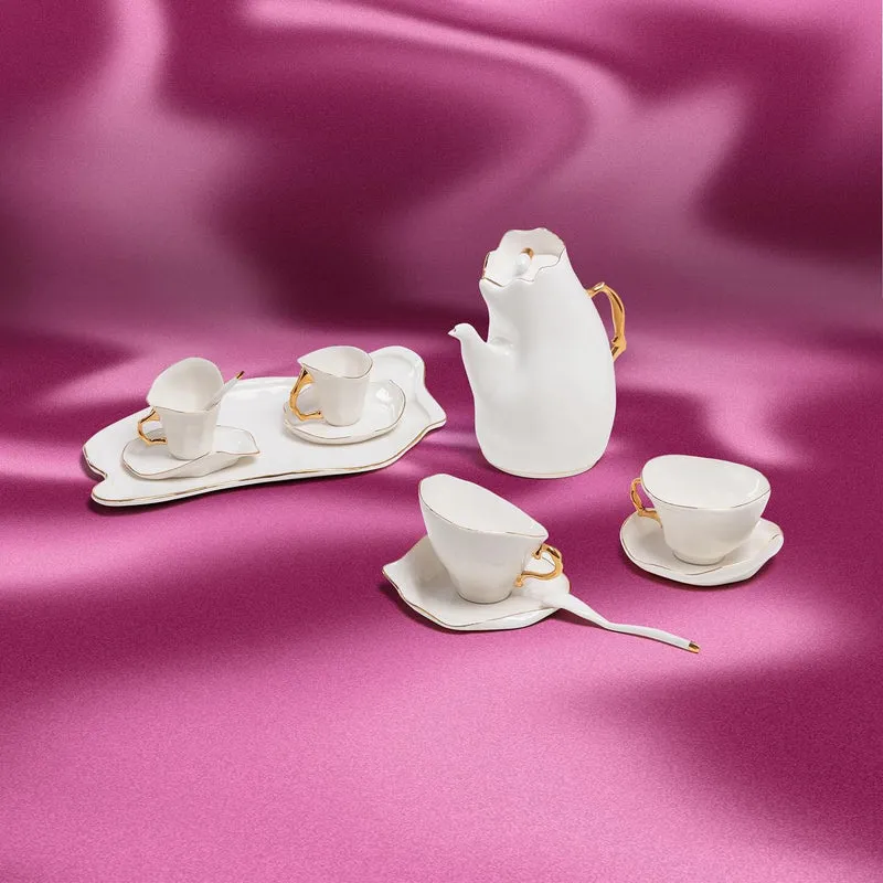 Seletti Meltdown Vassoio in porcellana, 43,5 cm