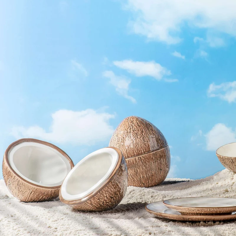 Bordallo Pinheiro Frutos Tropicais Insalatiera Coconut