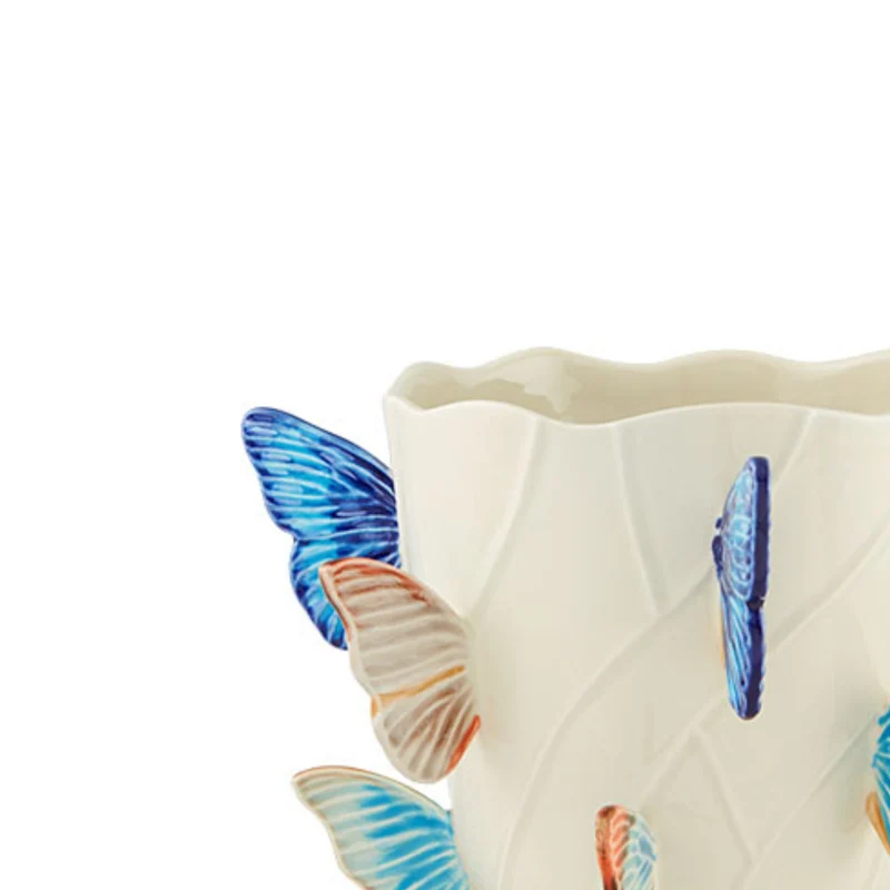 Bordallo Pinheiro Cloudy Butterfly Vaso Piccolo by Claudia Schiffer