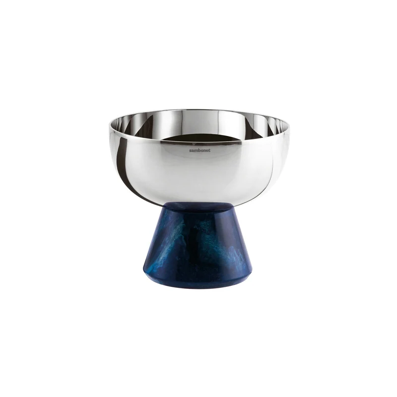 Sambonet Madame Coppa con Piede in Accaio Inox e resina, diametro 11 cm