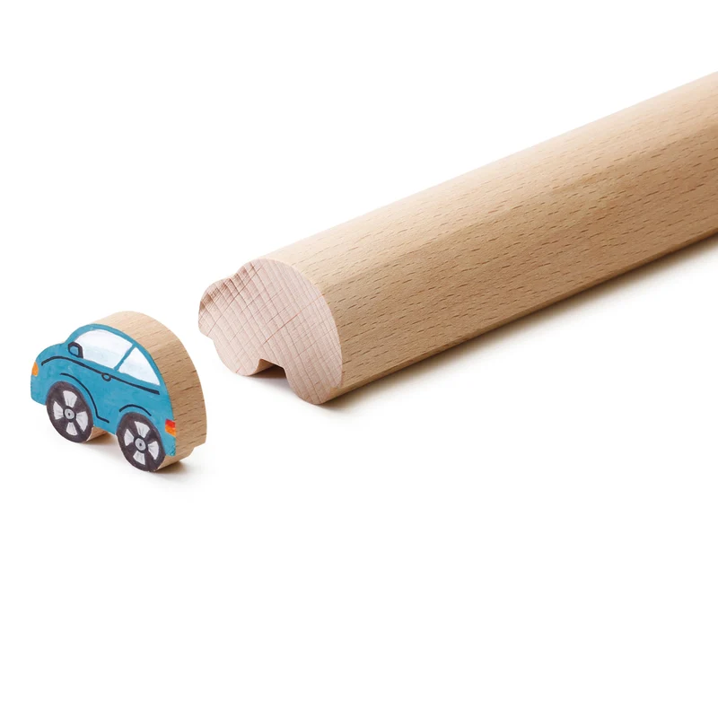 Tolle Bastelleisten 'Urlaub' | Buche natur | 6 Stück | Länge 45 cm | zum Sägen und Bemalen | 30 bis 40 Figuren möglich | Made in Germany