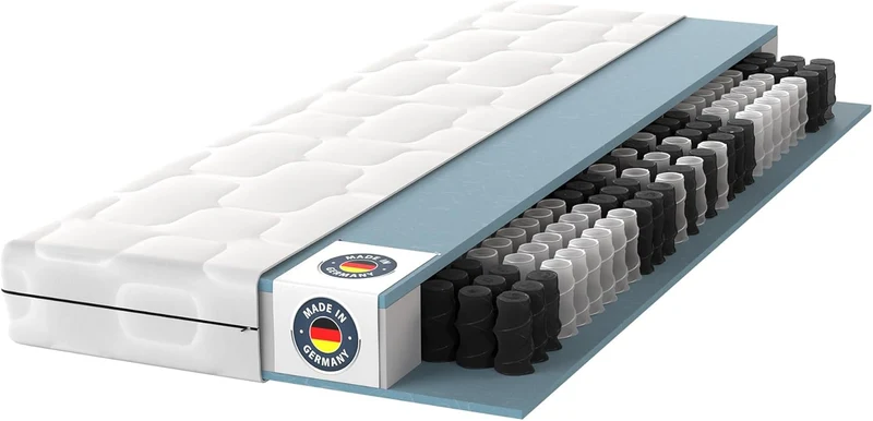 BMM Ortho Medic Taschenfederkernmatratze – 7 Zonen, H3, Öko-Tex, Ergonomisch, 21 cm Höheh