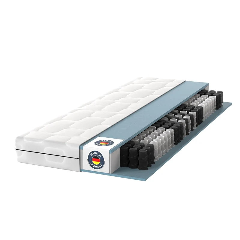 BMM Ortho Medic Taschenfederkernmatratze – 7 Zonen, H3, Öko-Tex, Ergonomisch, 21 cm Höheh