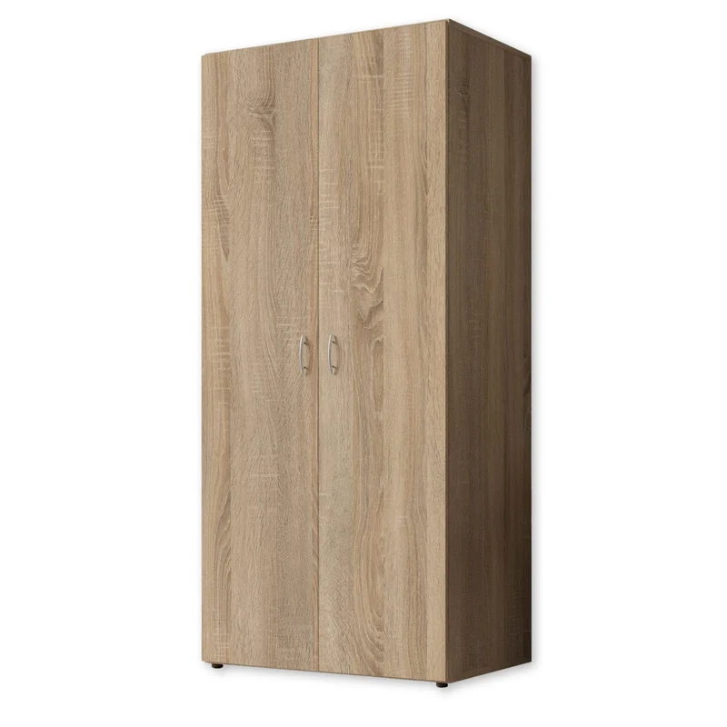 Stella Trading Kleiderschrank mit Drehtüren – Holzschrank für Schlafzimmer, zeitloses Designh