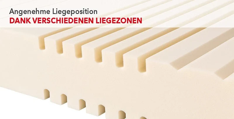 Matratzen Concord Sleepsy Leron Matratze 90x200 cm Komfortschaum 7-Zonen H2 Öko-Texh
