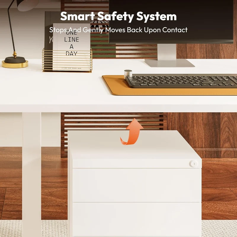 SANODESK höhenverstellbarer Schreibtisch – XXL Standing Desk elektrisch, ergonomisch, stabilh
