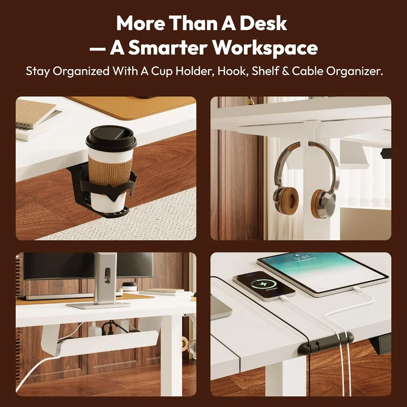 SANODESK höhenverstellbarer Schreibtisch – XXL Standing Desk elektrisch, ergonomisch, stabilh