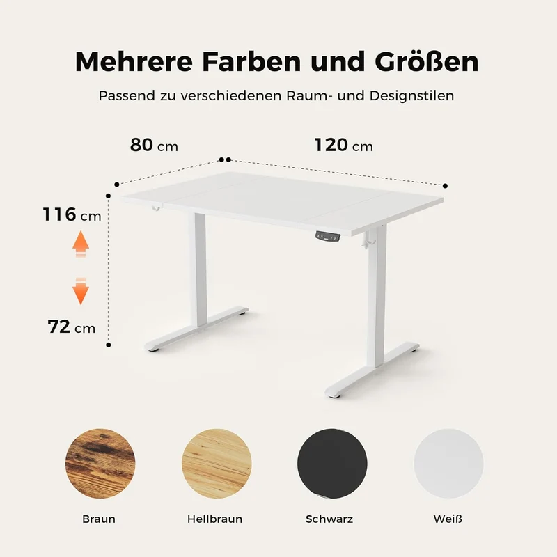 Agilestic höhenverstellbarer Schreibtisch elektrisch – ergonomisch, stabil, flexibelh