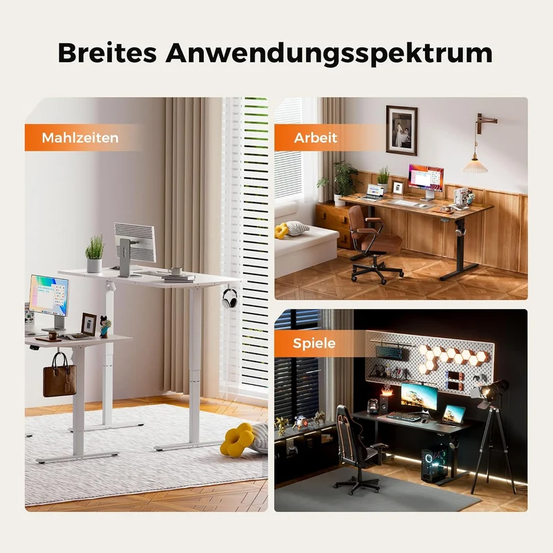 Agilestic höhenverstellbarer Schreibtisch elektrisch – ergonomisch, stabil, flexibelh