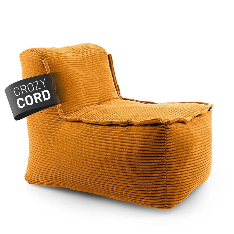 Lumaland Modulares Cord Sitzsack Sofa Set – Bean Bag Module mit EPS-Füllung, Weich, Indoor, Modernh