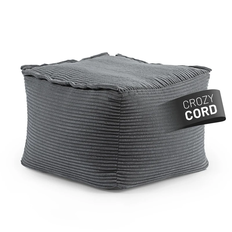 Lumaland Modulares Cord Sitzsack Sofa Set – Bean Bag Module mit EPS-Füllung, Weich, Indoor, Modernh