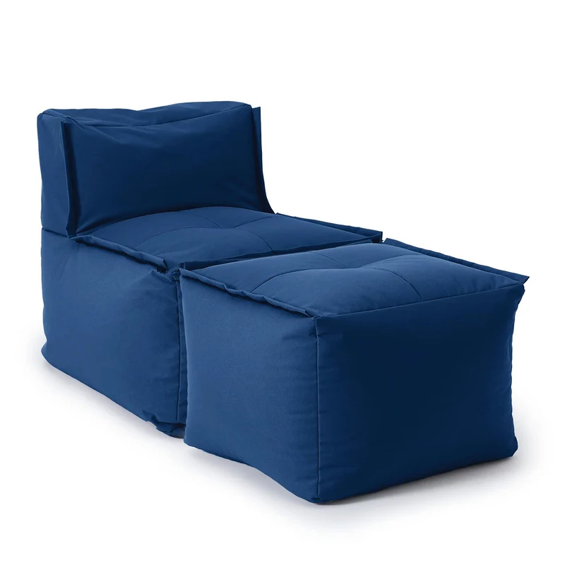 Lumaland Modulares Cord Sitzsack Sofa Set – Bean Bag Module mit EPS-Füllung, Weich, Indoor, Modernh