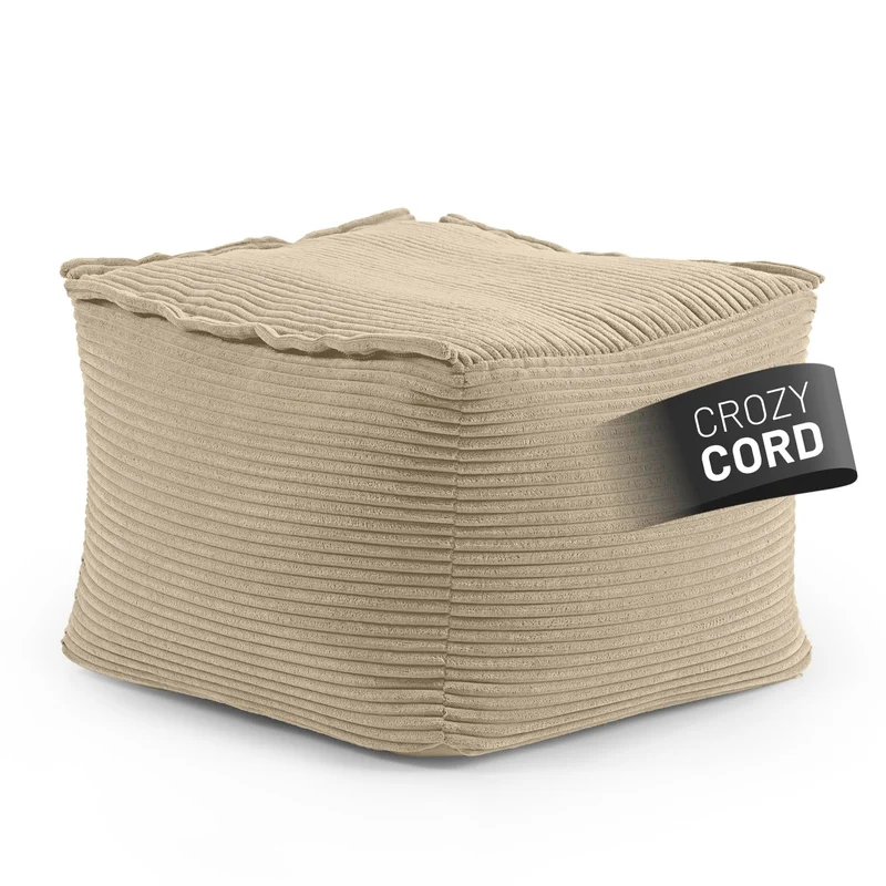 Lumaland Modulares Cord Sitzsack Sofa Set – Bean Bag Module mit EPS-Füllung, Weich, Indoor, Modernh