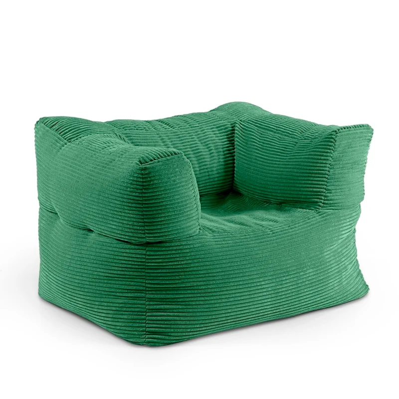 Lumaland Modulares Cord Sitzsack Sofa Set – Bean Bag Module mit EPS-Füllung, Weich, Indoor, Modernh