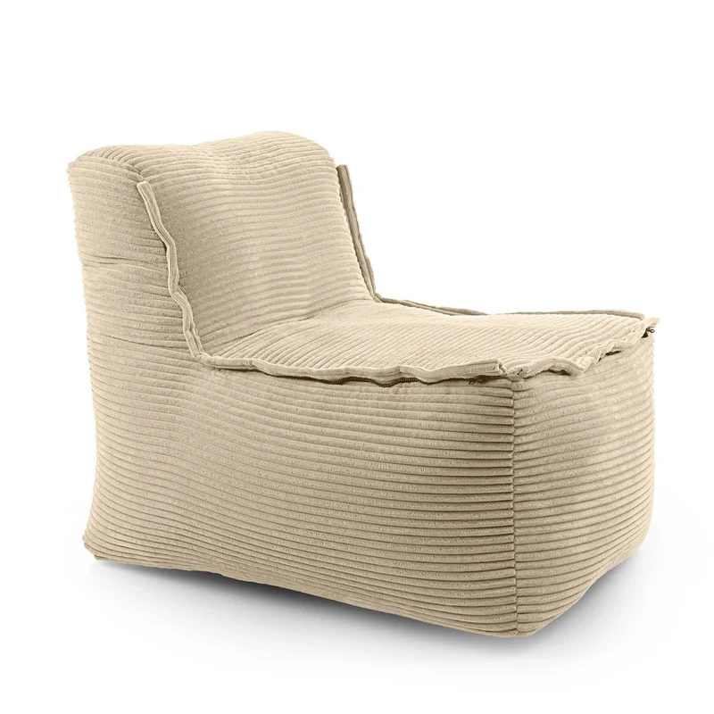 Lumaland Modulares Cord Sitzsack Sofa Set – Bean Bag Module mit EPS-Füllung, Weich, Indoor, Modernh