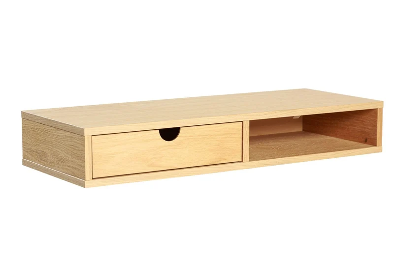 Woodman Farsta Wand-Stauraumschrank Eiche Furnier – FSC, Schwebend, Modern, Platzsparendh