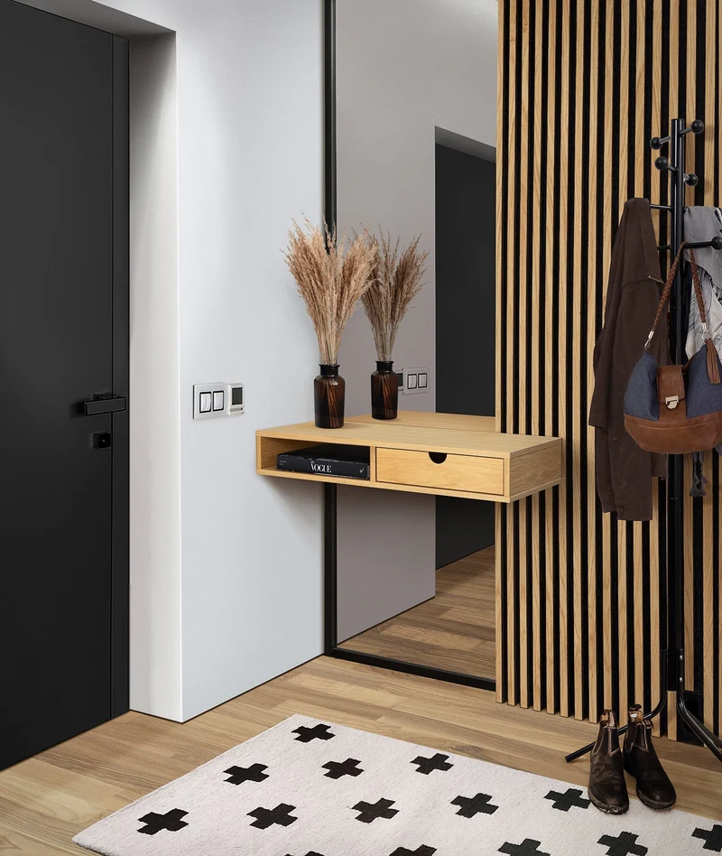 Woodman Farsta Wand-Stauraumschrank Eiche Furnier – FSC, Schwebend, Modern, Platzsparendh