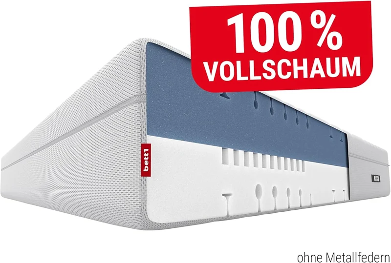 Bodyguard Bett1 Boxspring Matratze – 2in1 Liegehärten, Ergonomisch, QXSchaum, Oeko-TEX®, Made in Germanyh