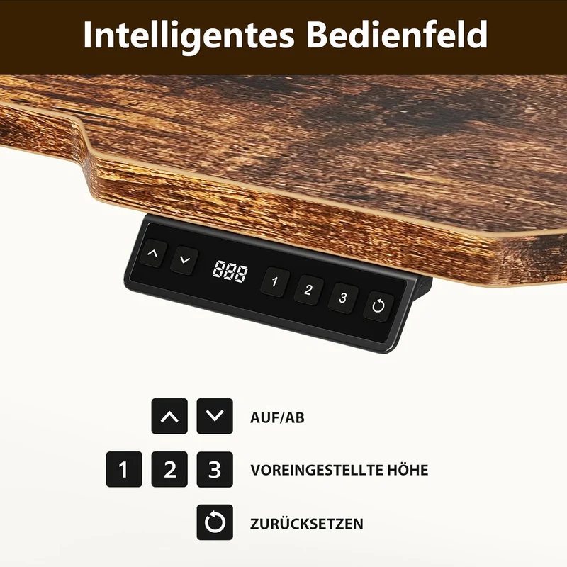 Acrolix Eckschreibtisch elektrisch höhenverstellbar – L-Form, ergonomisch, stabilh