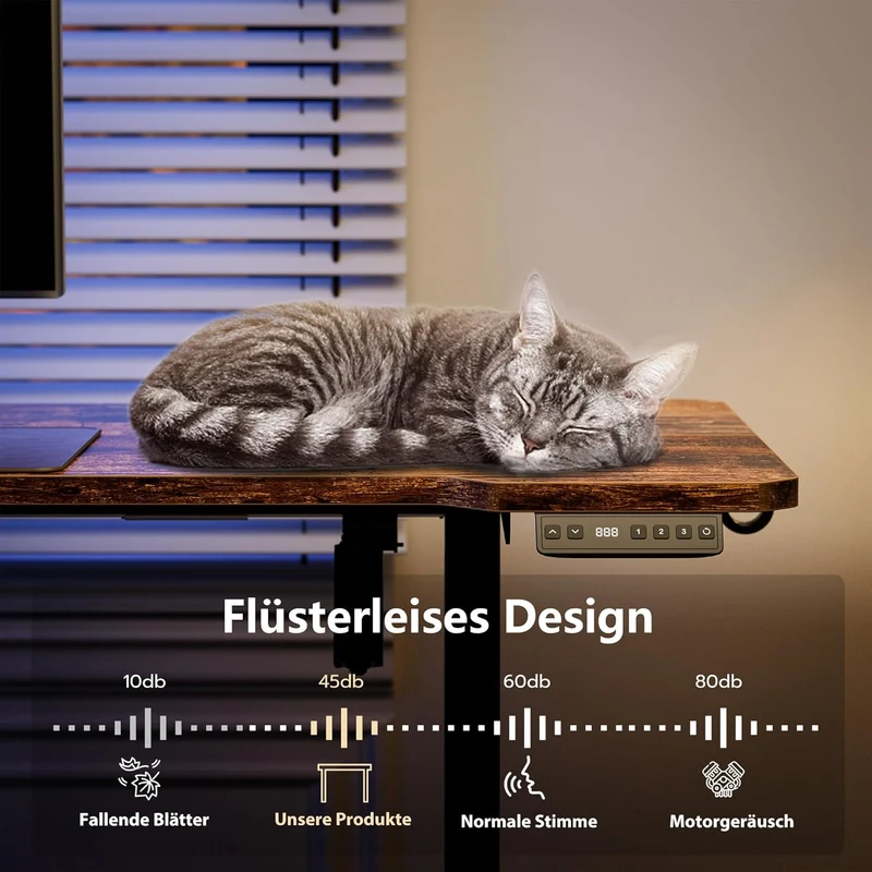 Acrolix Eckschreibtisch elektrisch höhenverstellbar – L-Form, ergonomisch, stabilh