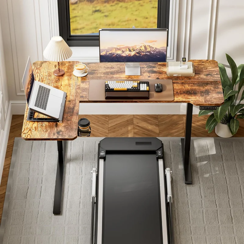 Acrolix Eckschreibtisch elektrisch höhenverstellbar – L-Form, ergonomisch, stabilh