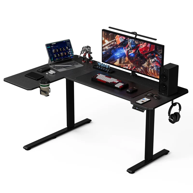 Acrolix Eckschreibtisch elektrisch höhenverstellbar – L-Form, ergonomisch, stabilh