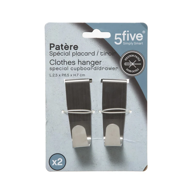 Handtuchhaken aus Edelstahl 2 Stück Five®