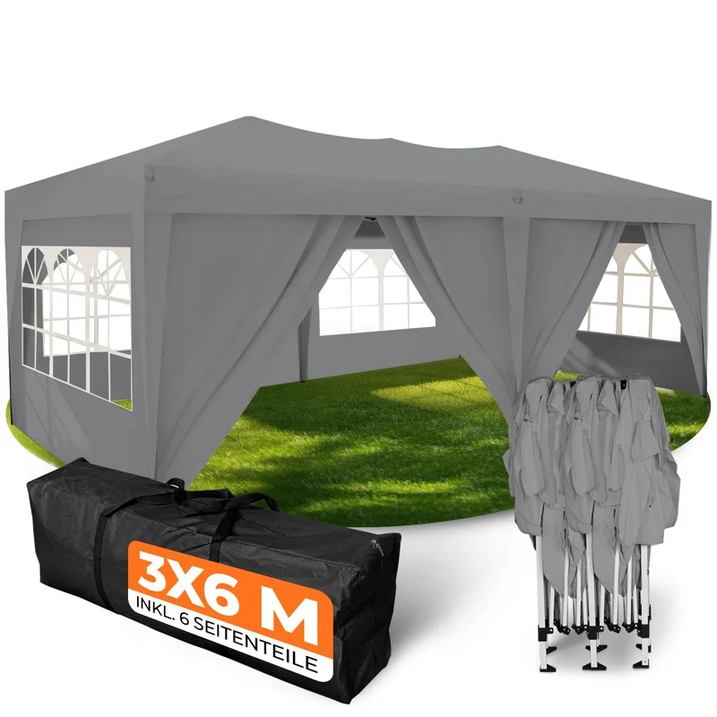 Kronenburg Faltpavillon Pop-Up Pavillon – UV50+, Wasserdicht, Mit Seitenteilenh