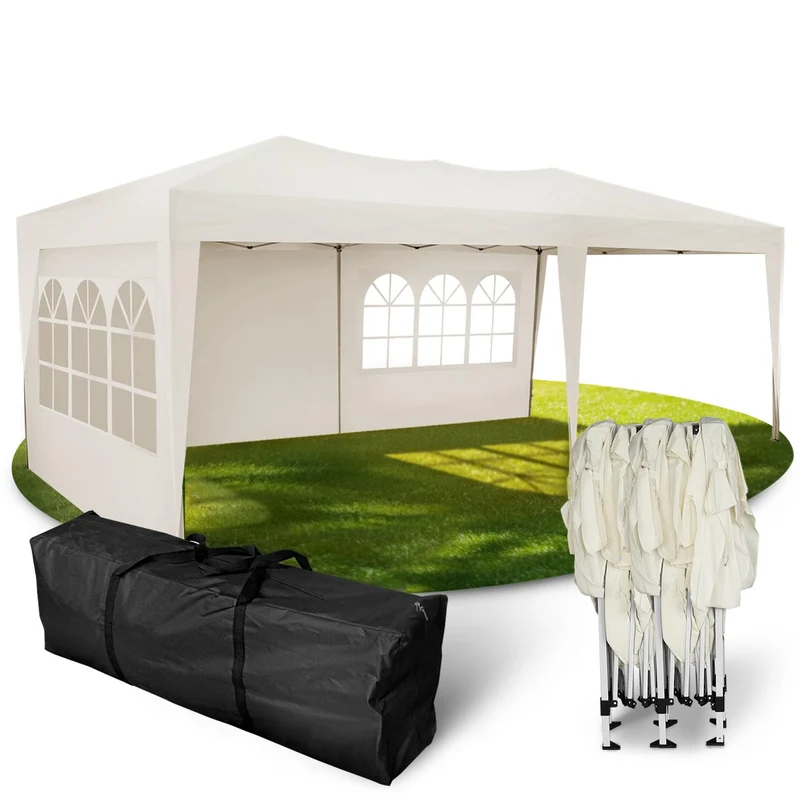 Kronenburg Faltpavillon Pop-Up Pavillon – UV50+, Wasserdicht, Mit Seitenteilenh